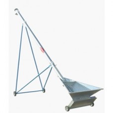 Transportor melcat înclinat cu cuvă de alimentare